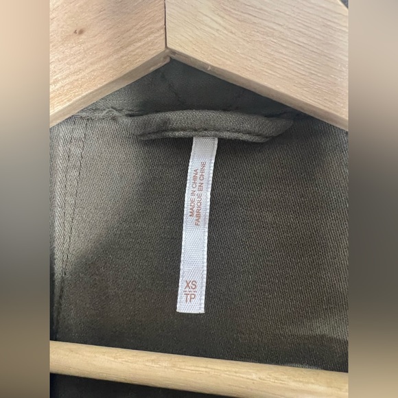 Free People Olive Green Utility Jacket Sz XS - Picture 10 of 12